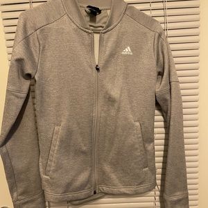Adidas womens gray track jacket - size extra small